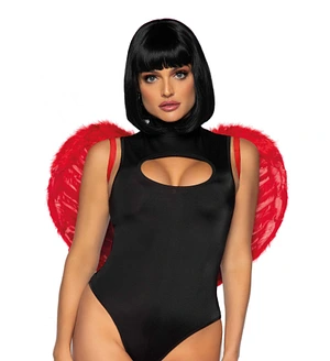 Крила дияволиці Leg Avenue devil wings Red, справжнє пір’я