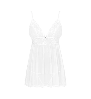 Пеньюар і трусики Obsessive Heavenlly babydoll & thong