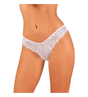 Напівпрозорі трусики Obsessive Heavenlly panties XL/2XL, відкриті сідниці