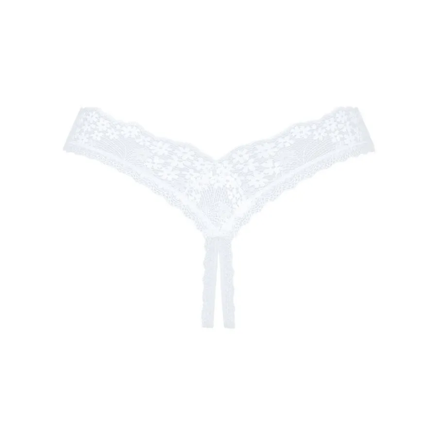 Мереживні танга Obsessive Heavenlly crotchless thong , з доступом