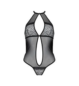 Сітчасте боді з мереживом на грудях Passion SATARA BODY black