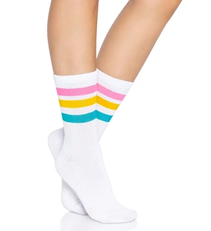 Шкарпетки жіночі в смужку Leg Avenue Pride crew socks Pansexual, 37–43 розмір