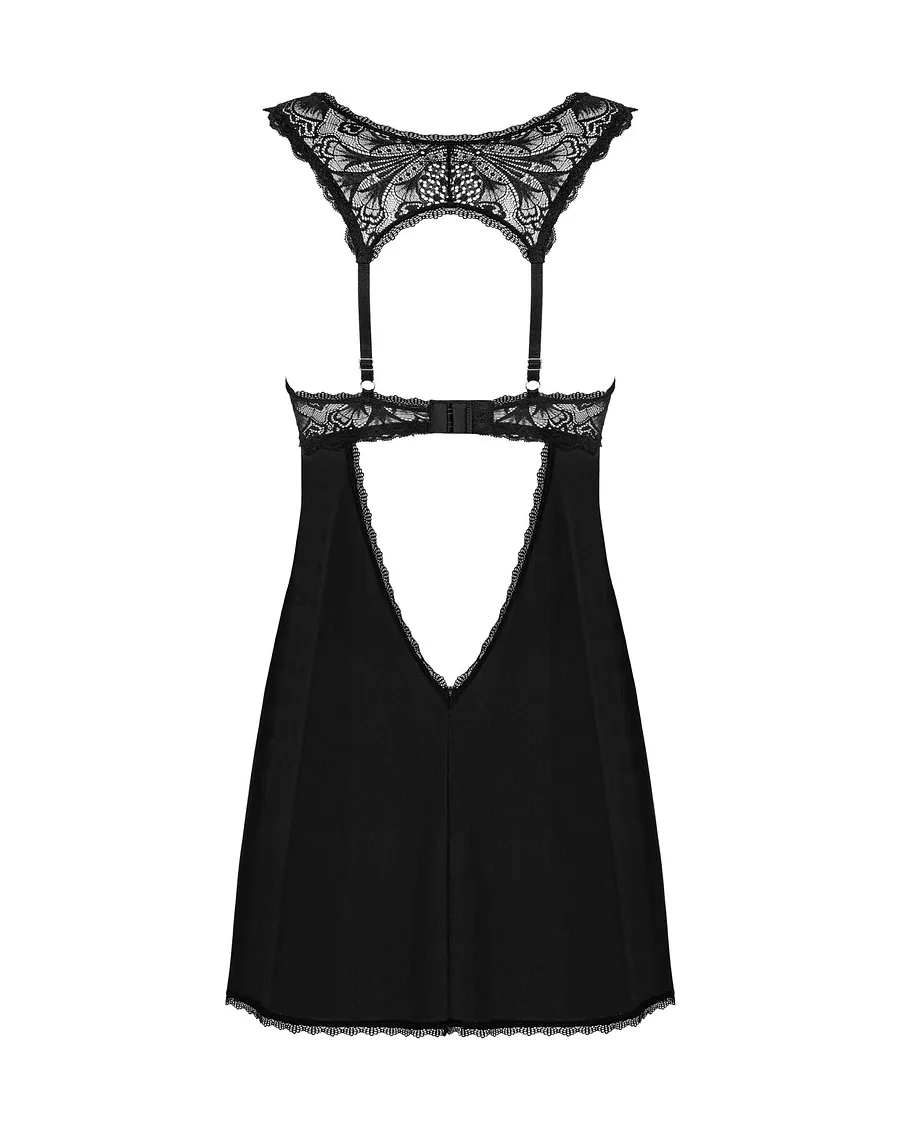 Сорочка бебі-дол з мереживом на грудях Obsessive Donna Dream babydoll , стрінги