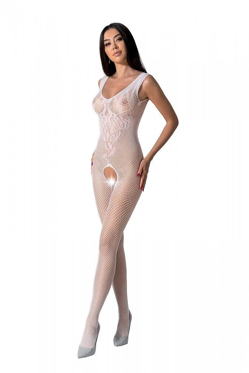 Бодістокінг з крилами Passion BS098 One Size, , середня сітка, відкритий доступ