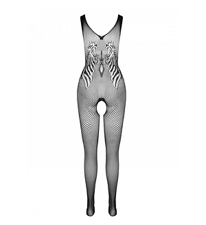 Бодістокінг з крилами Passion BS098 One Size, , середня сітка, відкритий доступ