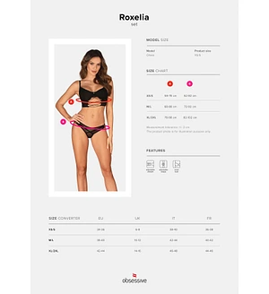 Комплект Obsessive Roxelia 2-pcs set
