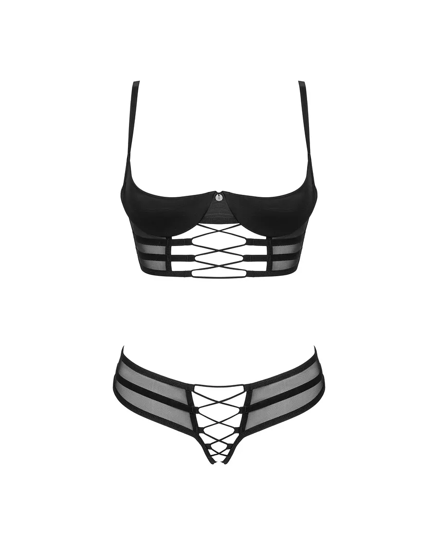 Комплект Obsessive Roxelia 2-pcs crotchless set