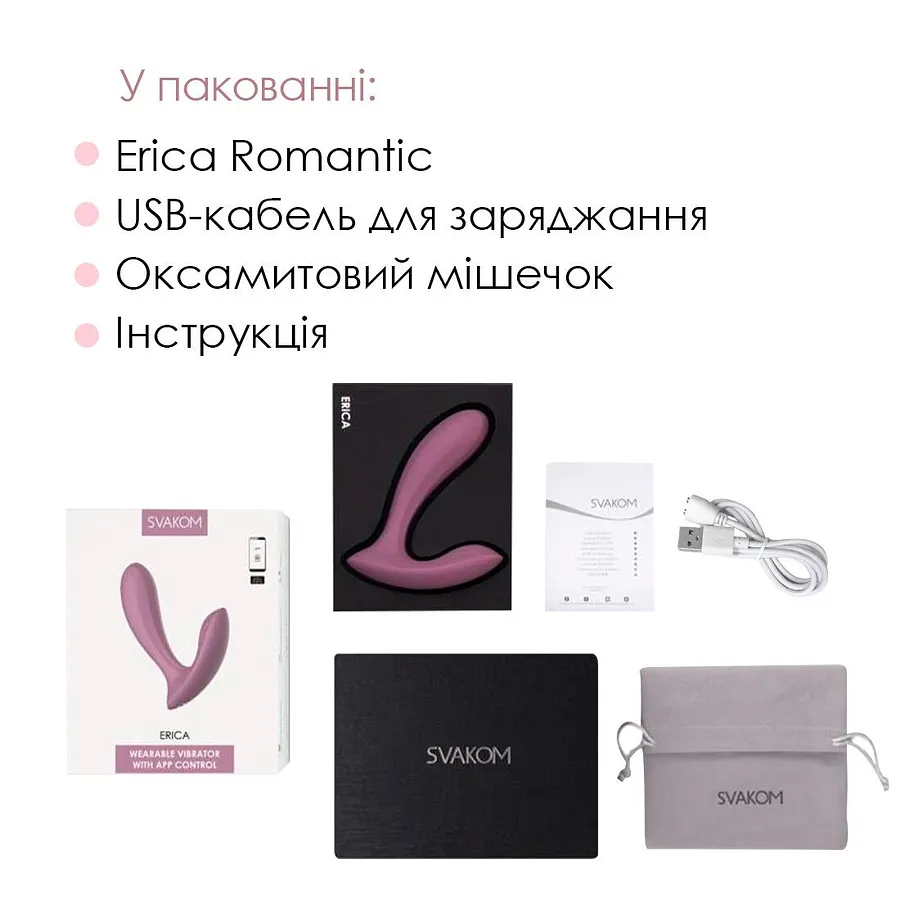 Смарт-вібратор у трусики Svakom Erica, 2 мотори