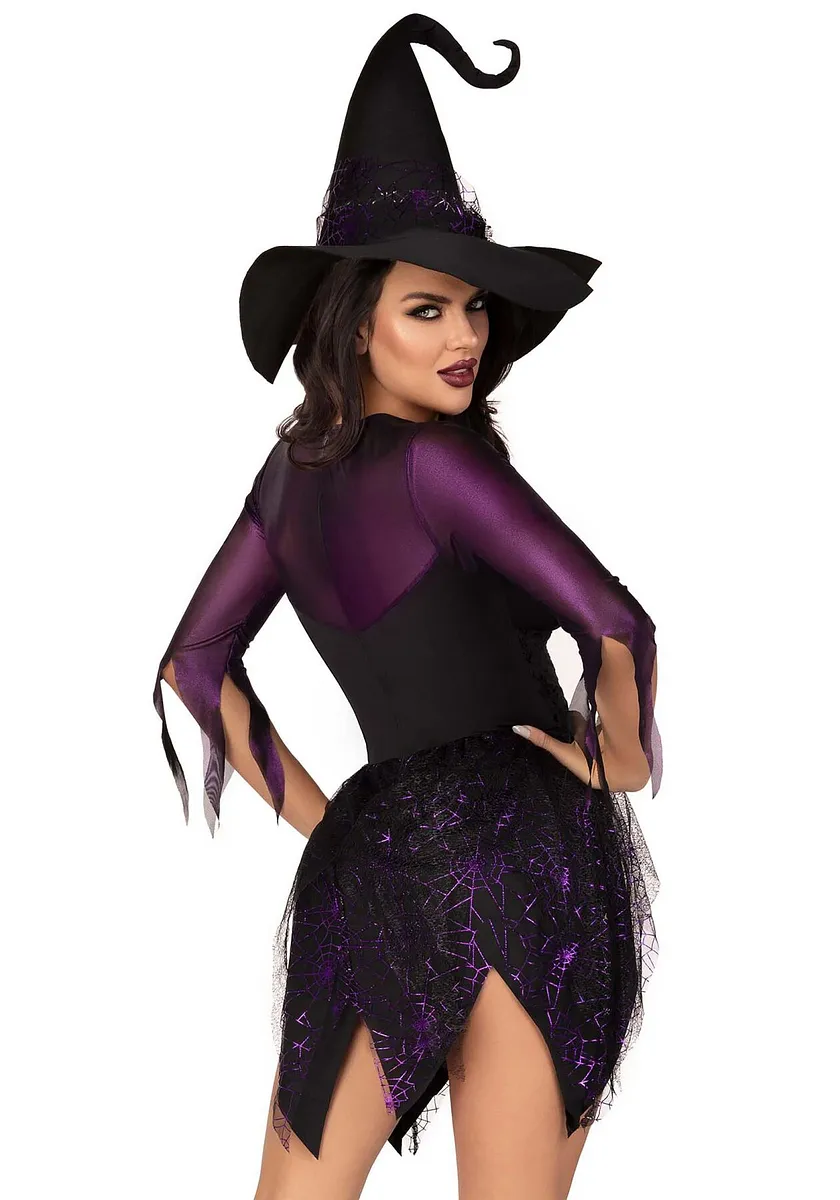 Костюм відьми Leg Avenue Mystical Witch , сукня, капелюх