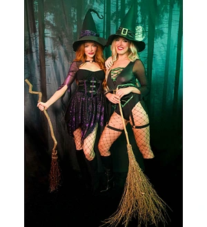 Костюм відьми Leg Avenue Mystical Witch , сукня, капелюх