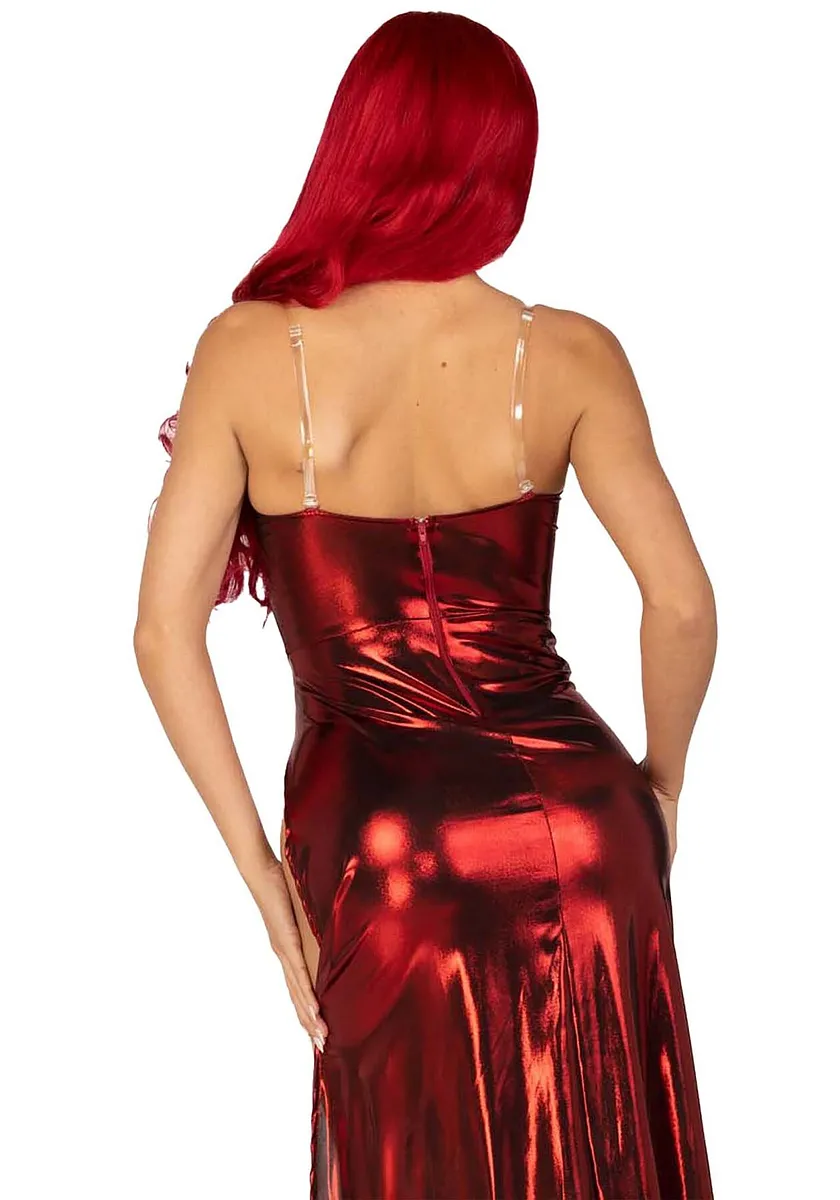 Еротична сукня Leg Avenue Shimmer bodysuit with skirt