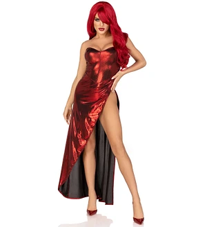 Еротична сукня Leg Avenue Shimmer bodysuit with skirt