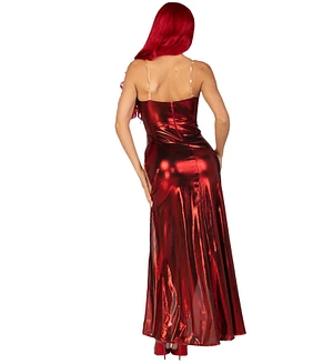 Еротична сукня Leg Avenue Shimmer bodysuit with skirt