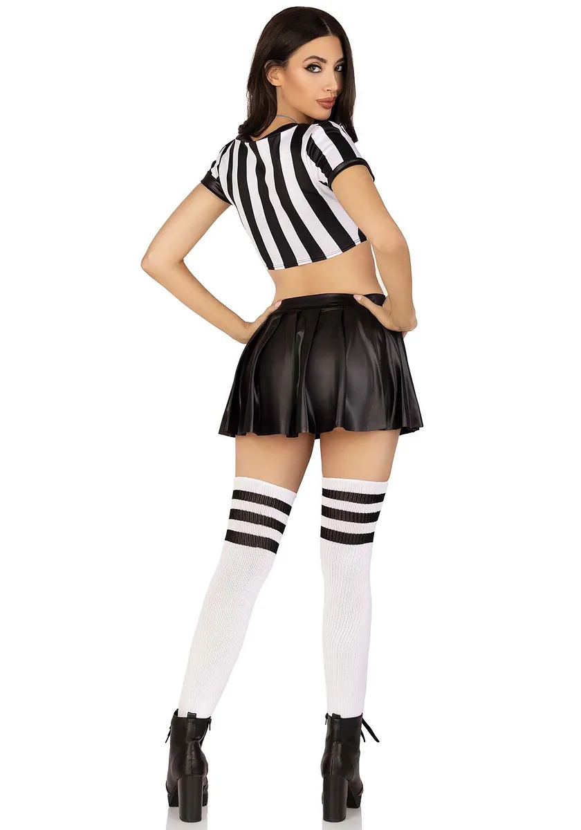 Костюм рефері Leg Avenue Time Out Referee , кроп-топ спідниця свисток