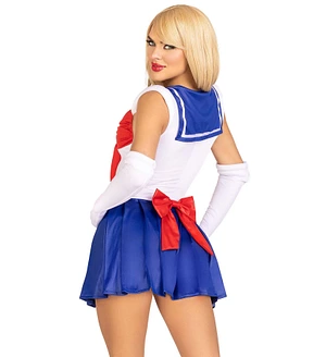 Еротичний костюм Сейлор Мун Leg Avenue Sexy Sailor , сукня, рукавички, бант