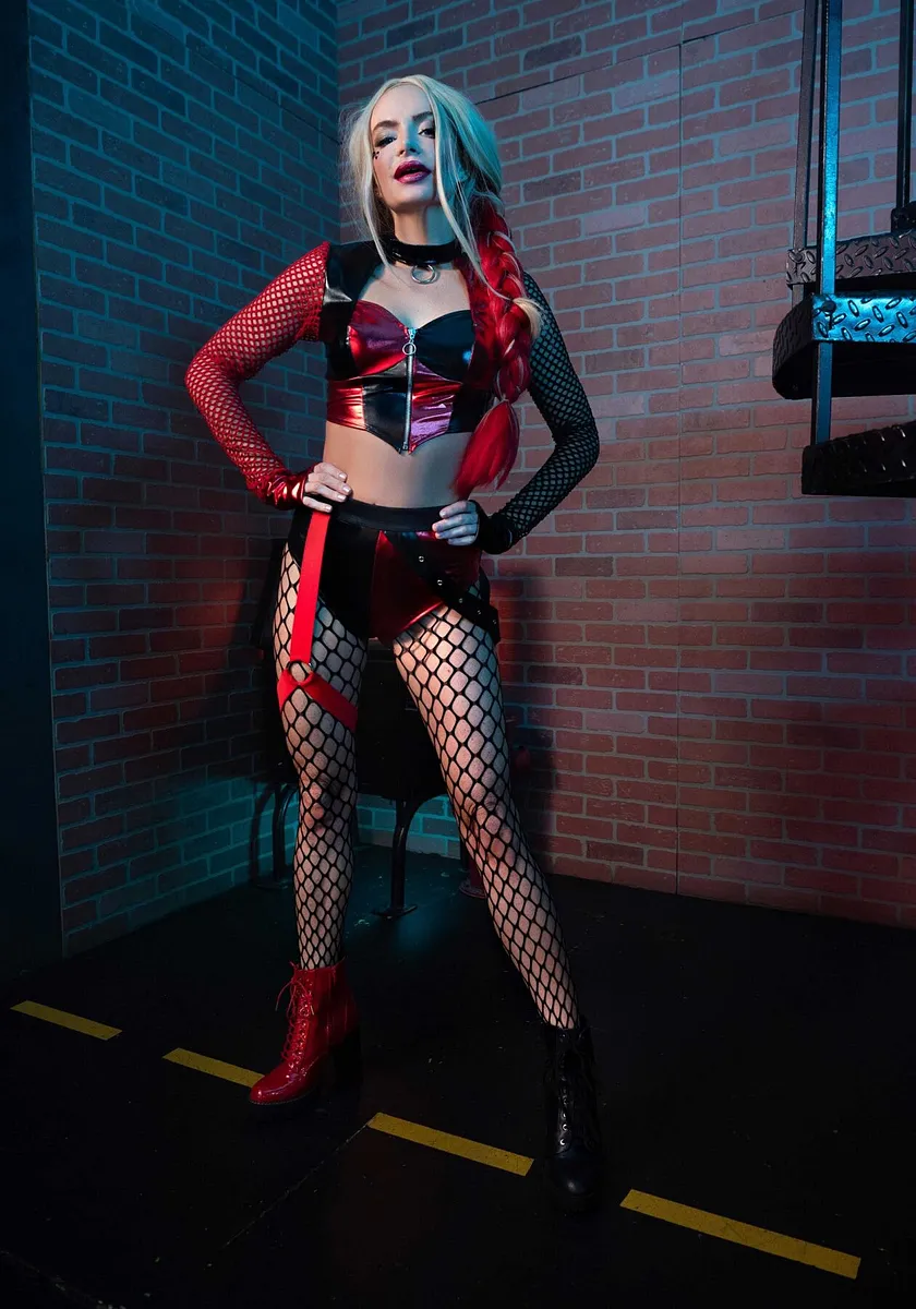 Еротичний костюм Leg Avenue Crime Spree Sweetie Costume , топ, шорти