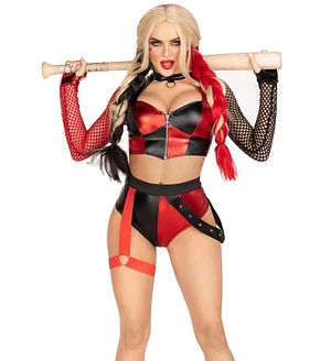 Еротичний костюм Leg Avenue Crime Spree Sweetie Costume , топ, шорти
