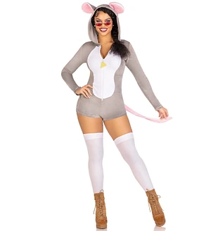 Комбінезон-костюм миші Leg Avenue Comfy Mouse , з капюшоном