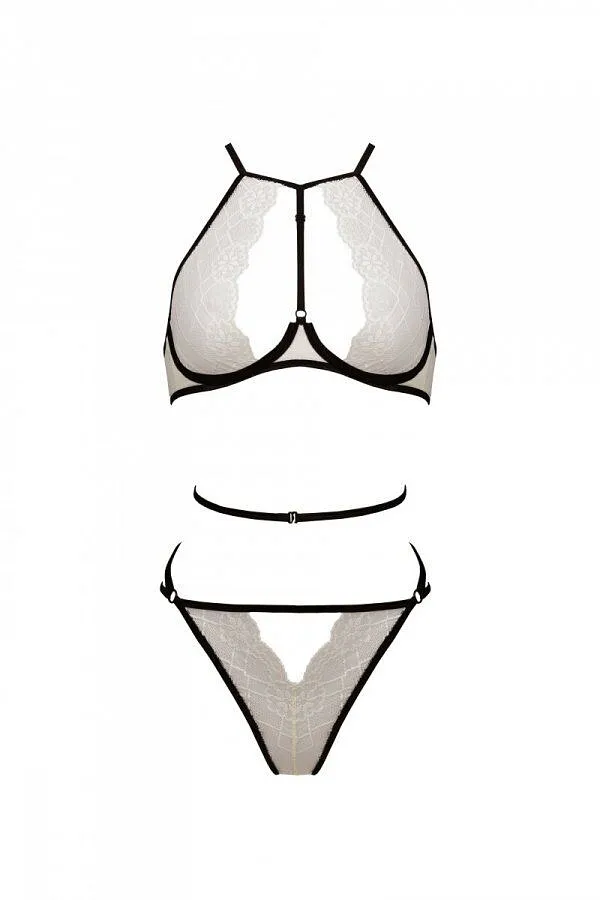 Комплект білизни Passion CHIKA SET, , cream, топ, трусики