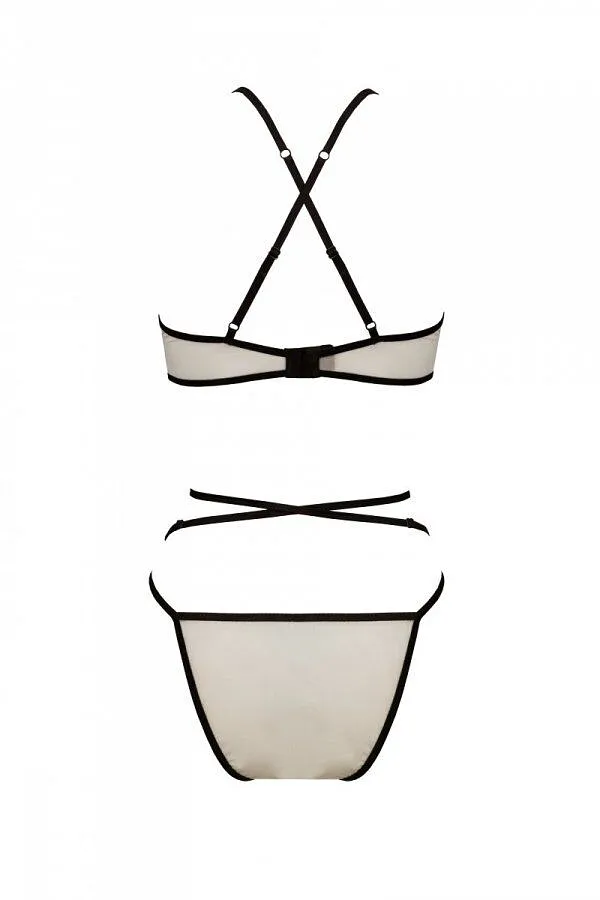Комплект білизни Passion CHIKA SET, , cream, топ, трусики