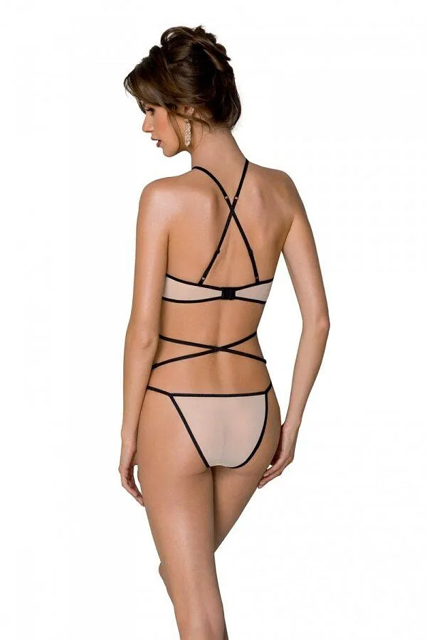 Комплект білизни Passion CHIKA SET, , cream, топ, трусики