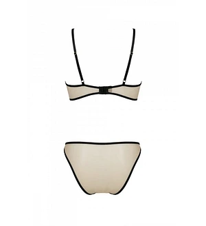 Комплект Passion LORINA SET, , beige, бюстгальтер та трусики