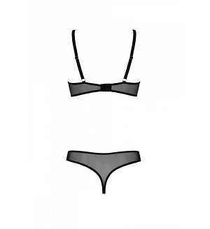 Еротичне боді Passion MARINA BODY, , beige, з відкритими чашками