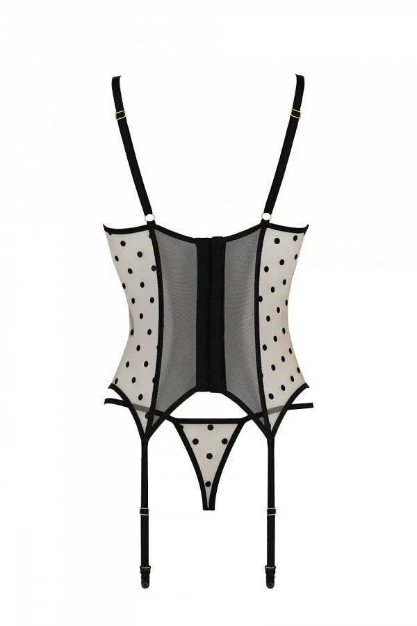 Корсет Passion MARINA CORSET, , beige, з відкритими чашками