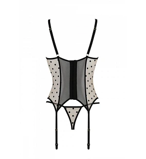 Корсет Passion MARINA CORSET, , beige, з відкритими чашками