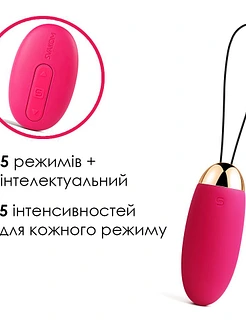 Віброяйце з пультом керування Svakom Elva Plum Red