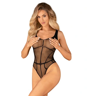 Еротичне боді з доступом Obsessive B336 crotchless teddy S/M/L