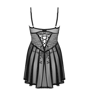 Еротичний комплект Obsessive Chemeris babydoll & thong , пеньюар та стрінги