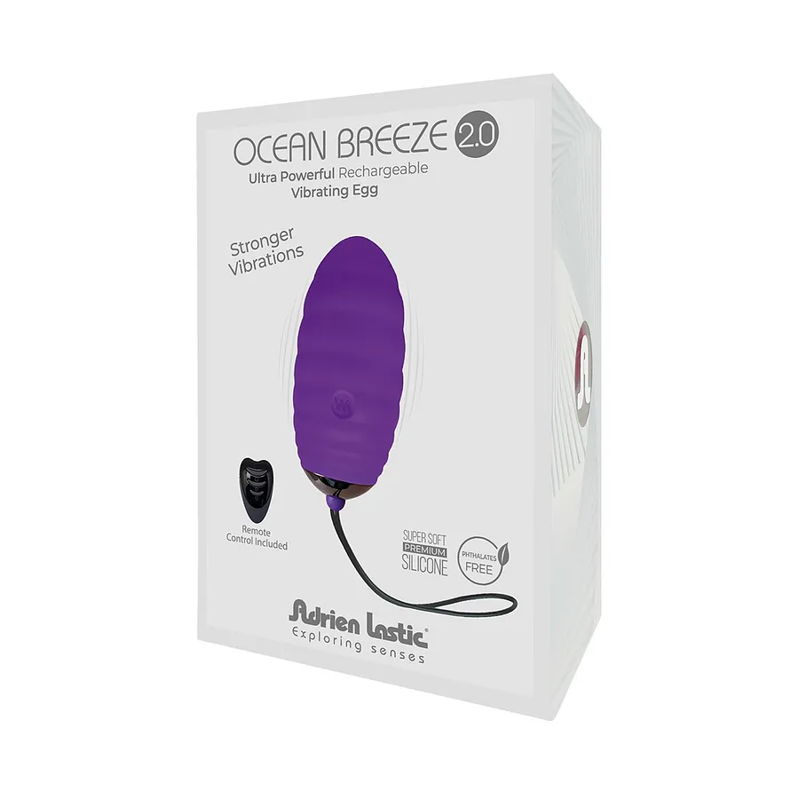 Віброяйце Adrien Lastic Ocean Breeze 2.0 , пульт ДК, дуже потужний мотор, 10 віброрежимів