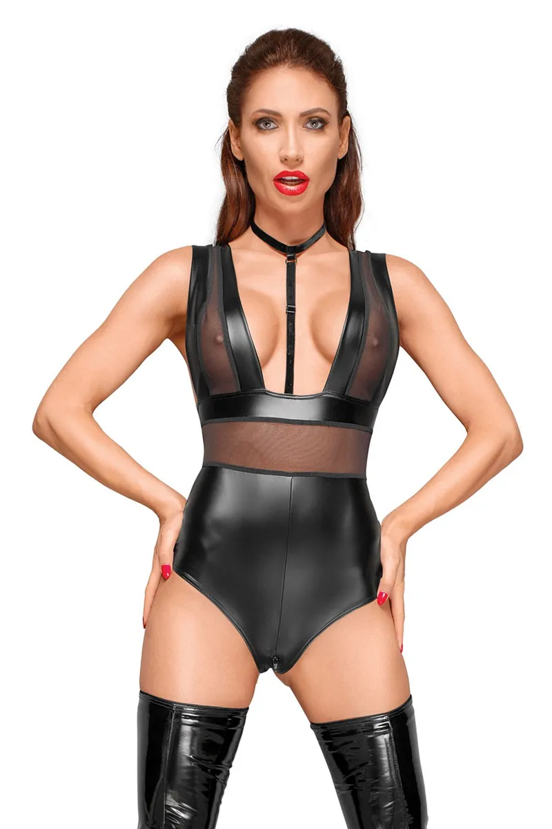 Боді з мокрим ефектом Noir Handmade F183 Powerwetlook body