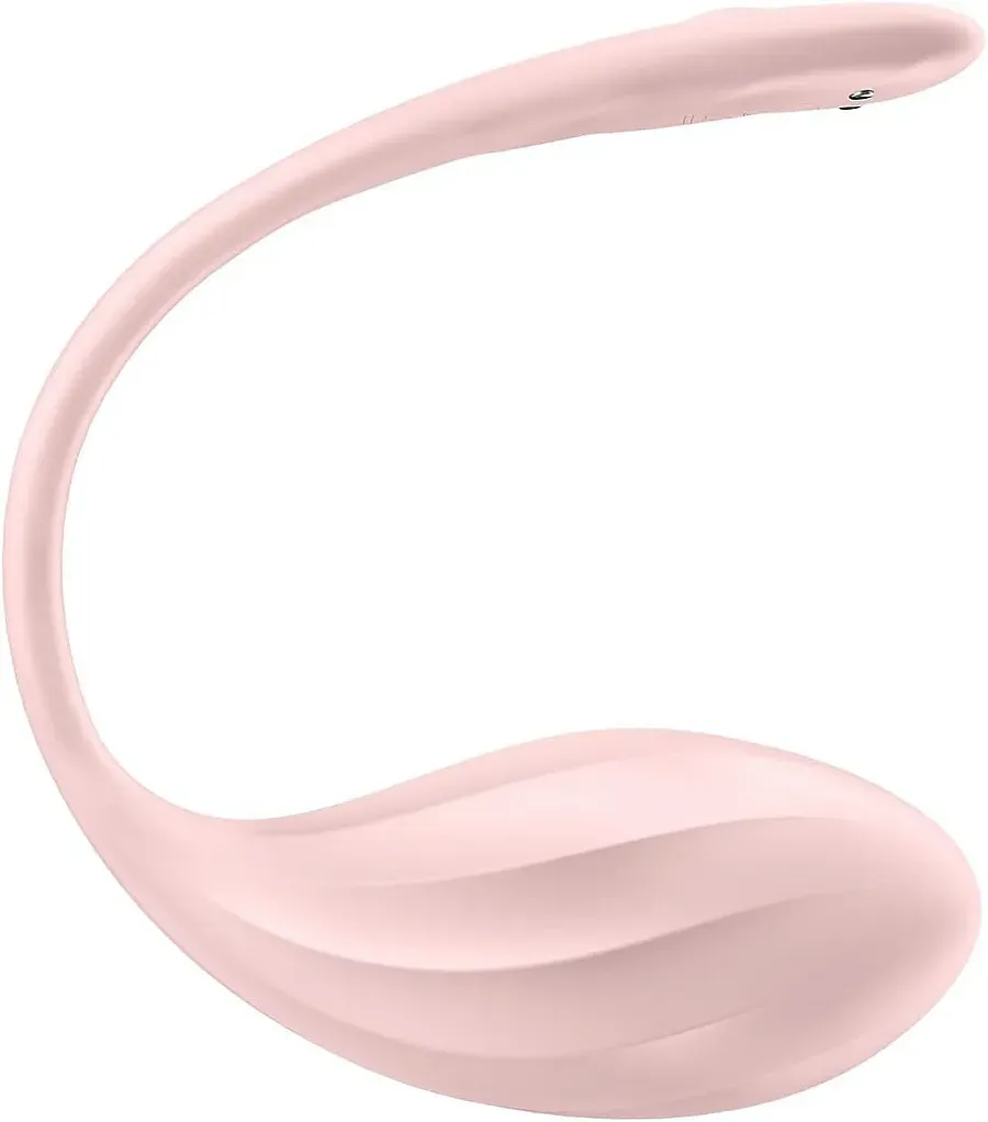 Смарт-віброяйце Satisfyer Ribbed Petal Connect App , керування зі смартфона, пульт ДК