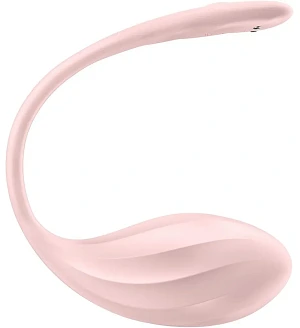 Смарт-віброяйце Satisfyer Ribbed Petal Connect App , керування зі смартфона, пульт ДК