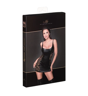 Сукня з мереживними вставками Noir Handmade F229 Powerwetlook dress with lace inserts