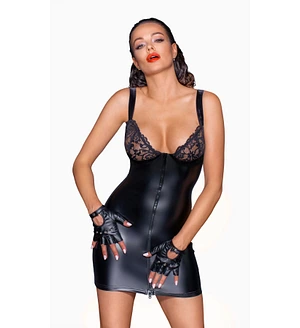 Сукня з мокрим ефектом Noir Handmade F254 Powerwetlook mini-dress