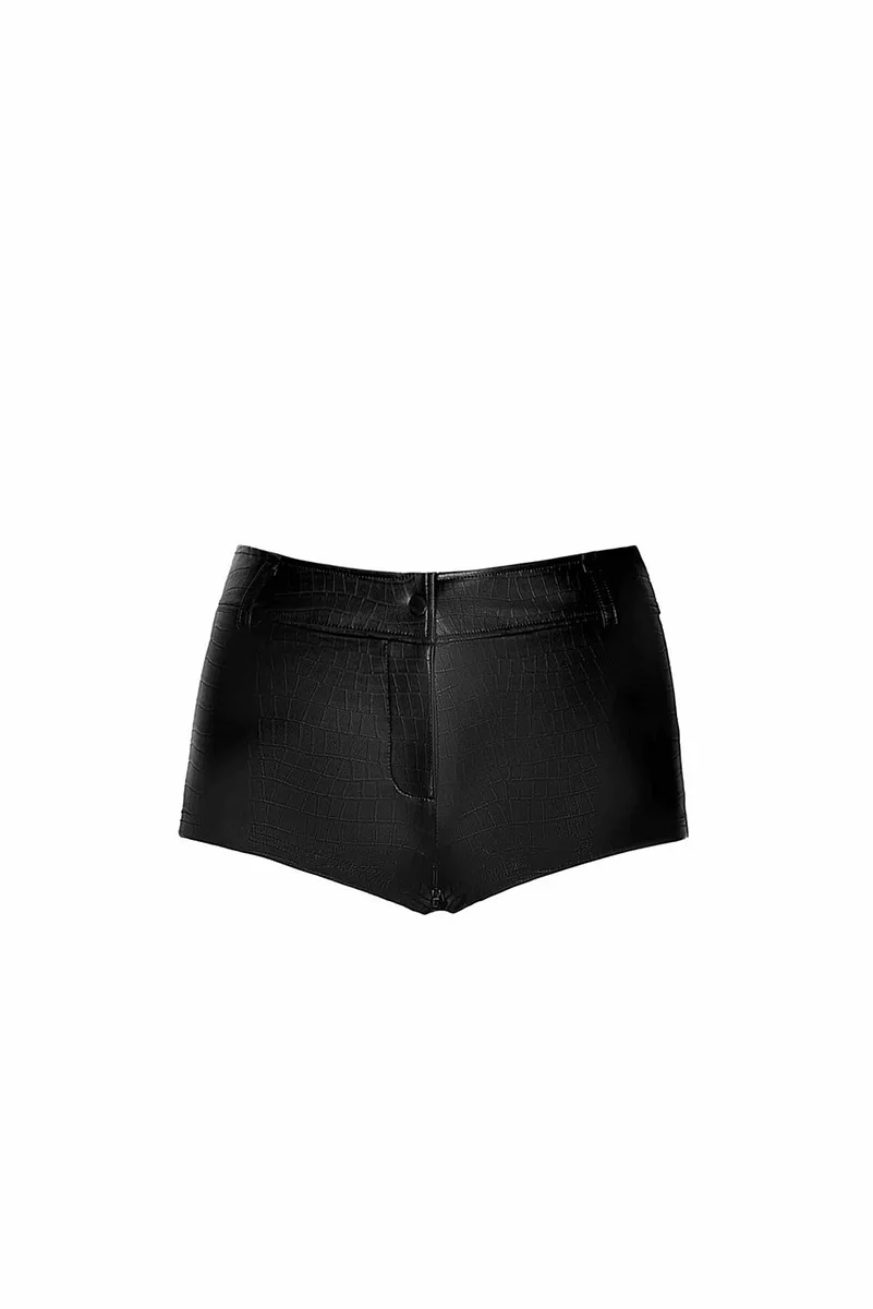 Шортики Noir Handmade F318 Wild, , , під латекс, крокодиловий принт, з доступом