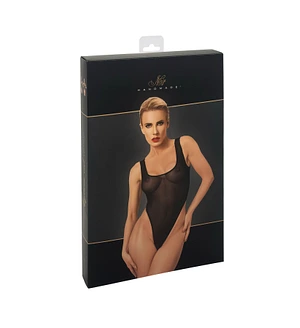 Боді Noir Handmade F322 Paparazzi, , прозоре, низ стрінги, високі вирізи
