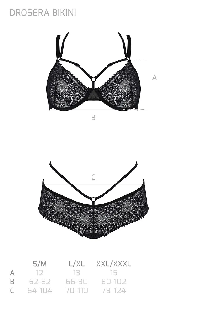 Комплект Passion DROSERA BIKINI , , бюстгальтер і трусики-кюлоти