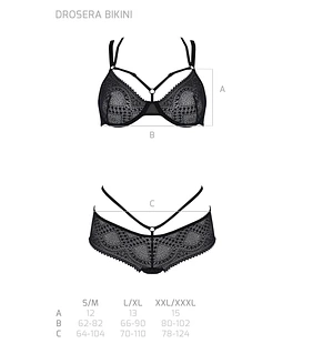 Комплект Passion DROSERA BIKINI , , бюстгальтер і трусики-кюлоти