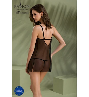 Пеньюар Passion DROSERA CHEMISE , , мереживний ліф зі стрепами, трусики в комплекті