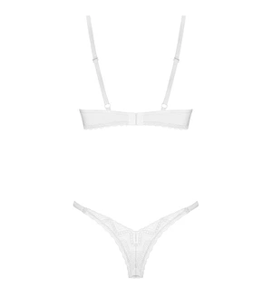 Комплект Obsessive Alissium 2-pcs set, , мереживо, ліф з м’якою чашкою, трусики танга