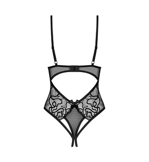 Тедді з доступом Obsessive Blomentis crotchless teddy, , прозоре, відкрита спина, низ-стрінги