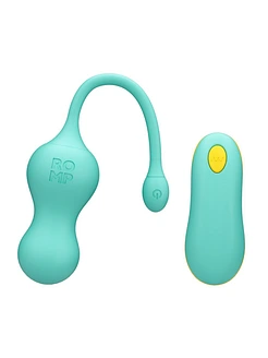 Віброяйце для точки G з пультом керування Romp Cello Light Teal, водонепроникне