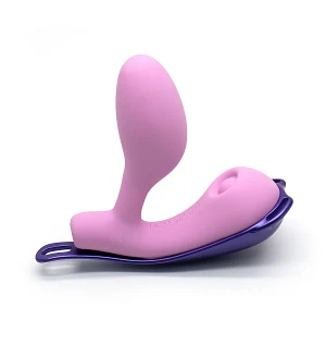 Смарт-віброяйце зі стимуляцією клітора KISSTOY Viosecret Pro, реагує на стискання, пояс для кріплення
