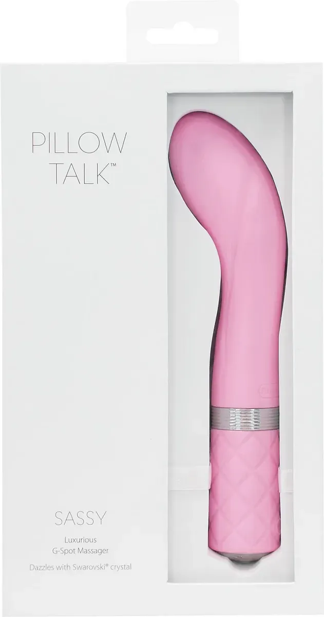 Розкішний вібратор Pillow Talk Sassy для точки G з кристалом Swarovski