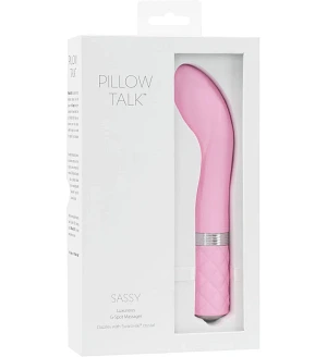 Розкішний вібратор Pillow Talk Sassy для точки G з кристалом Swarovski