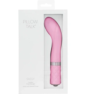 Розкішний вібратор Pillow Talk Sassy для точки G з кристалом Swarovski